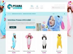 Boutique de pyjama licorne